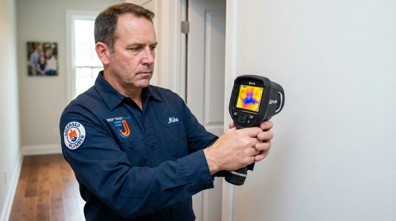 Thermal imaging leak detection by Johns Plumbing LLC in Bristol